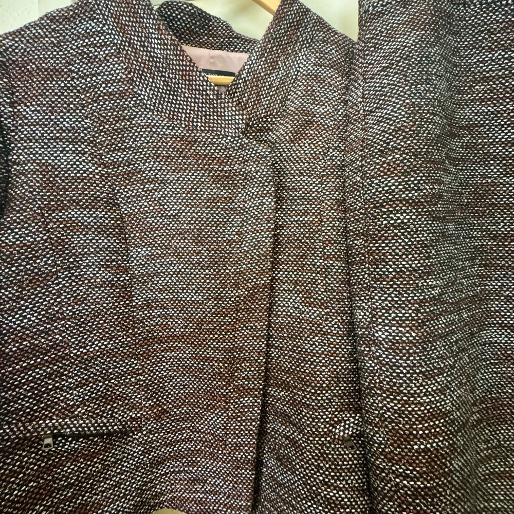 Ann Taylor Brown Tweed Skirt Set - Picture 3 of 15